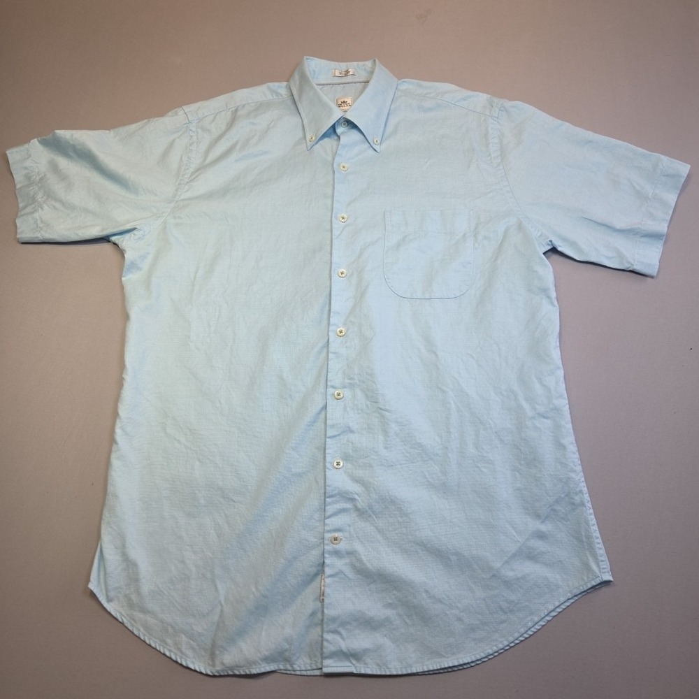 Peter Millar Light Blue Short Sleeve Button-Down Shirt